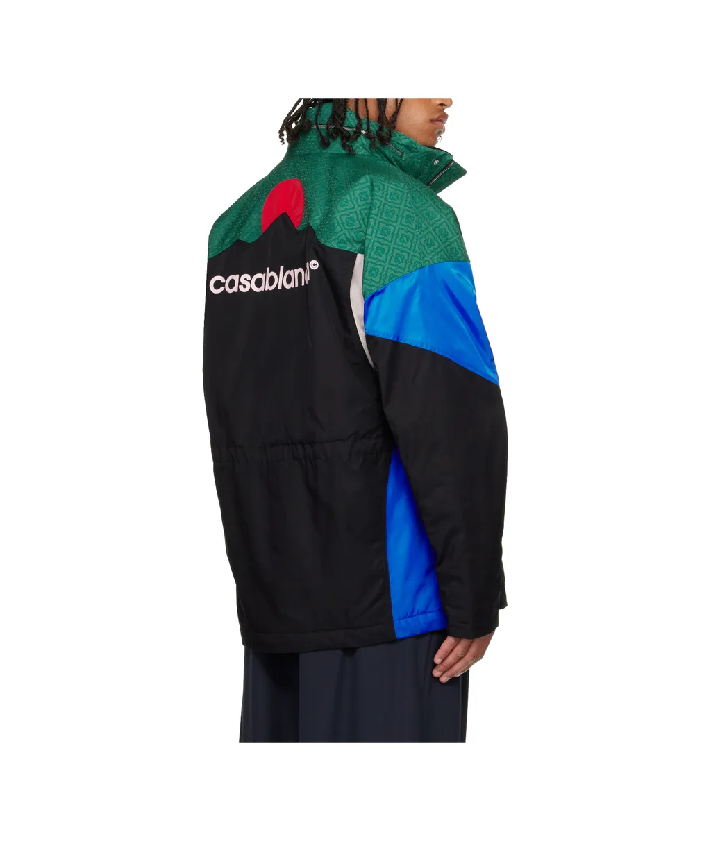 Color-Block Long Sleeve Casual Jacket