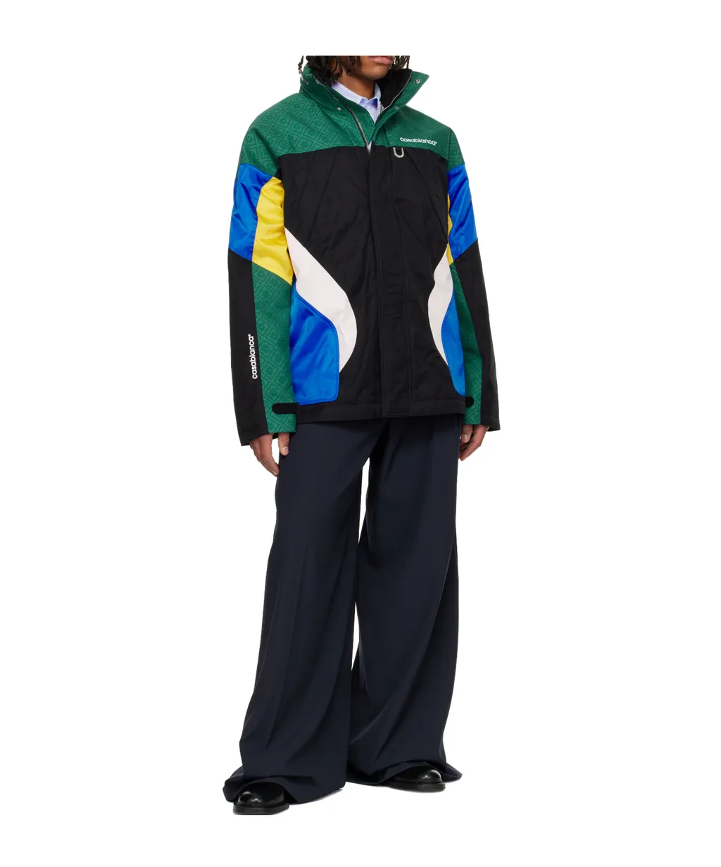 Color-Block Long Sleeve Casual Jacket