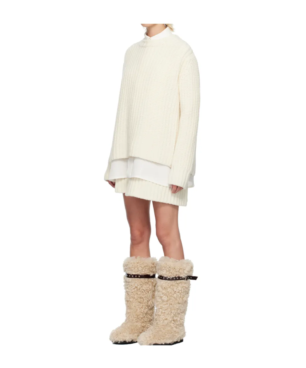 Layered Knitted Dress