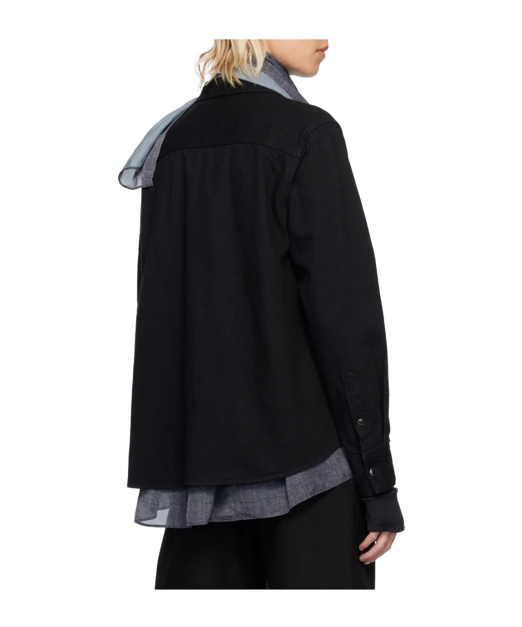 Satin Denim Shirt