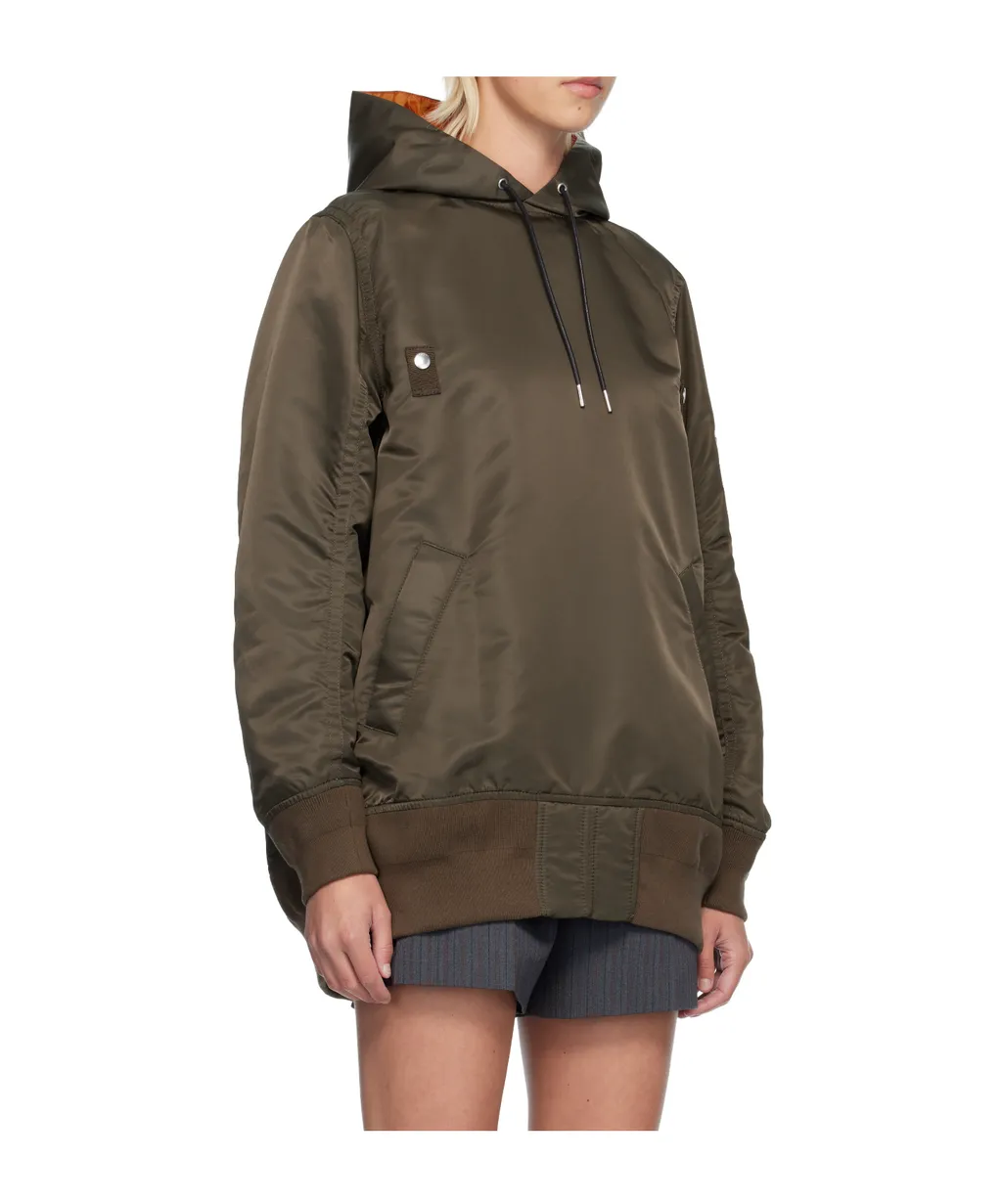 Nylon Twill Hoodie
