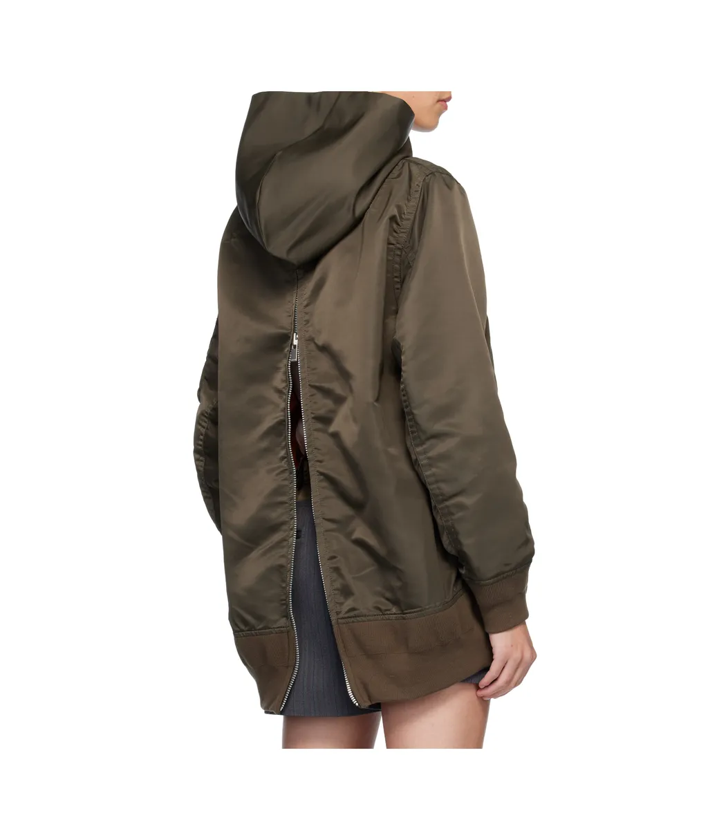 Nylon Twill Hoodie