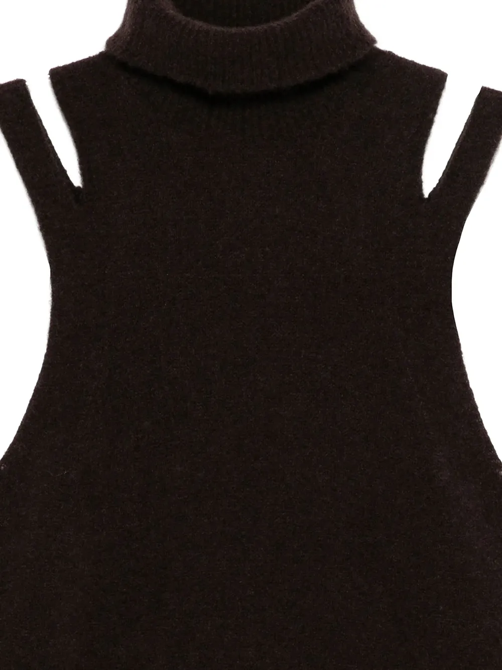 Cut-Out Detailing Roll-Neck Top