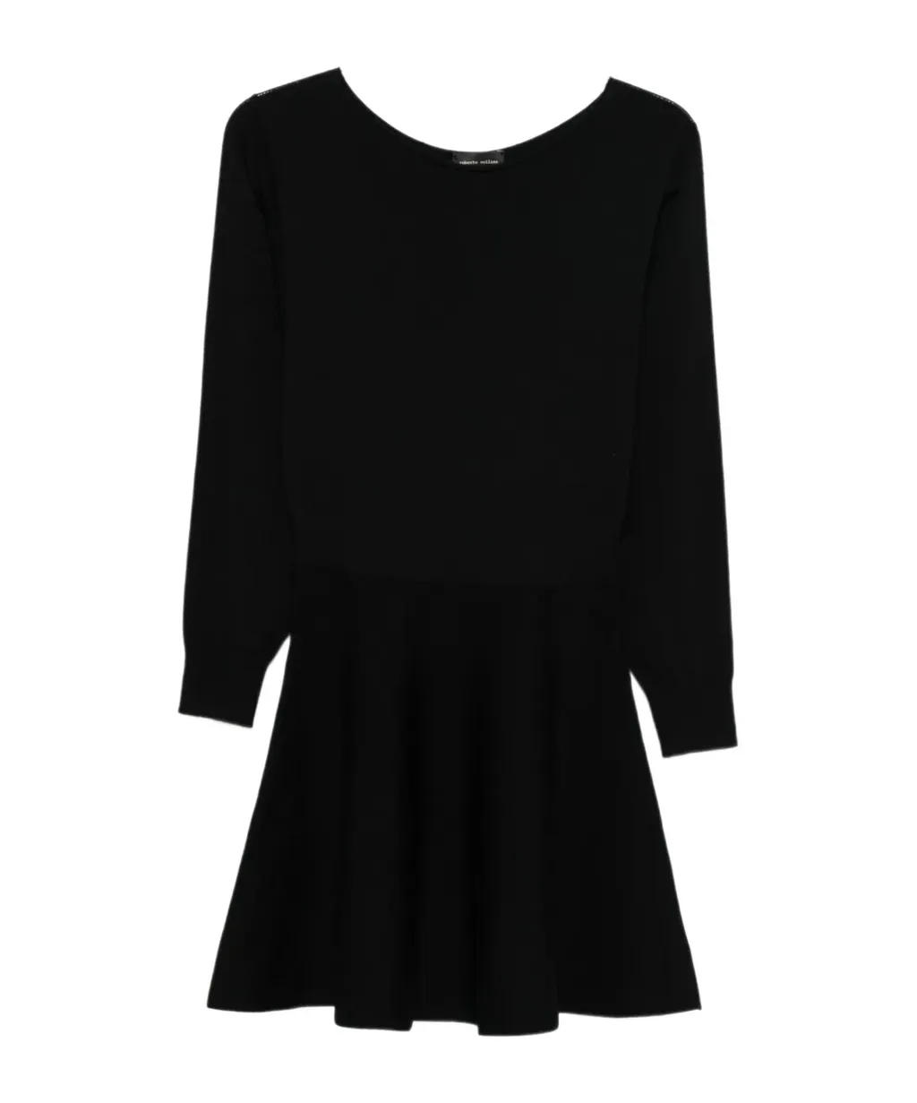 Long-Sleeved Wool Dress