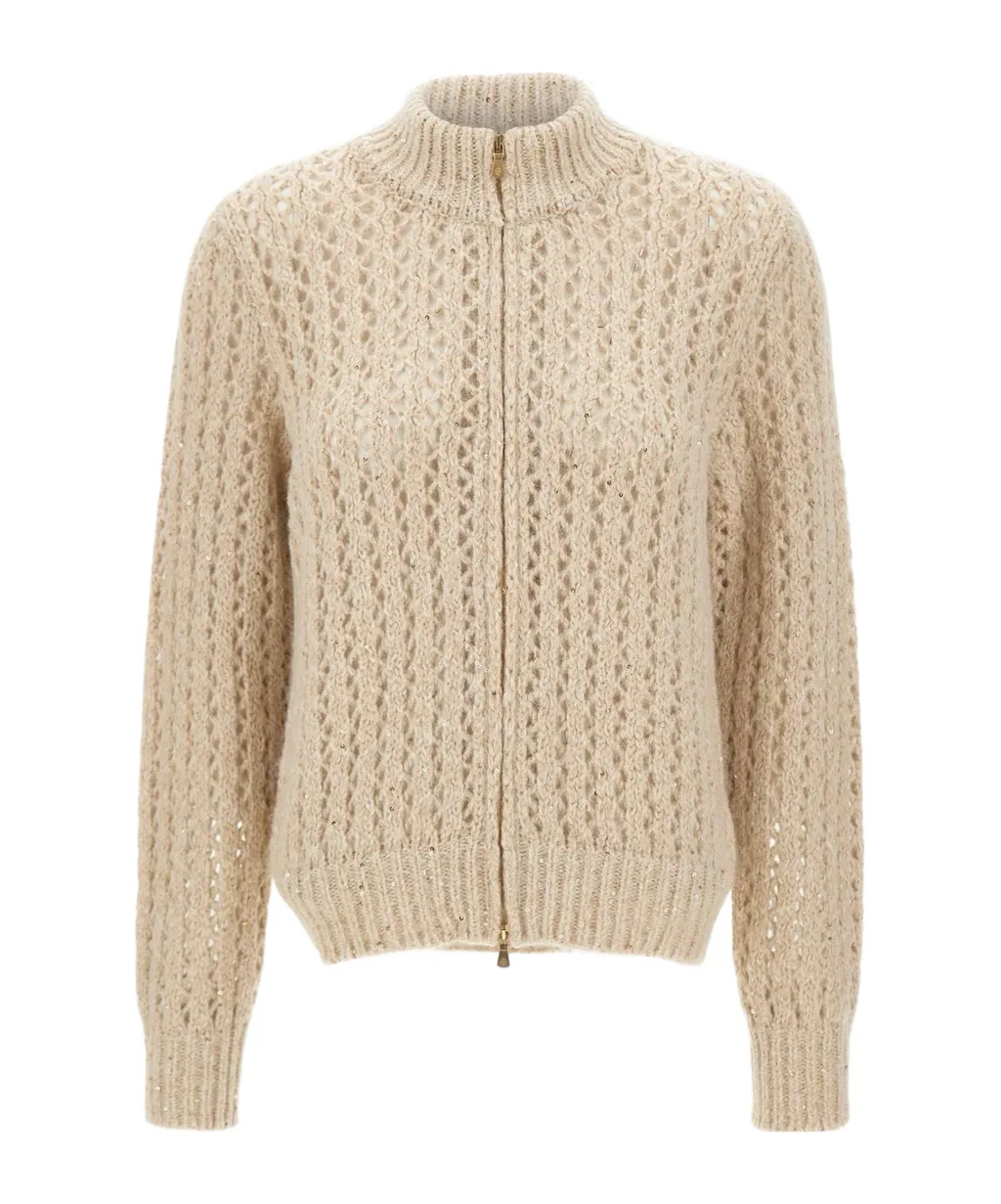 Sequined Zip Knitwear