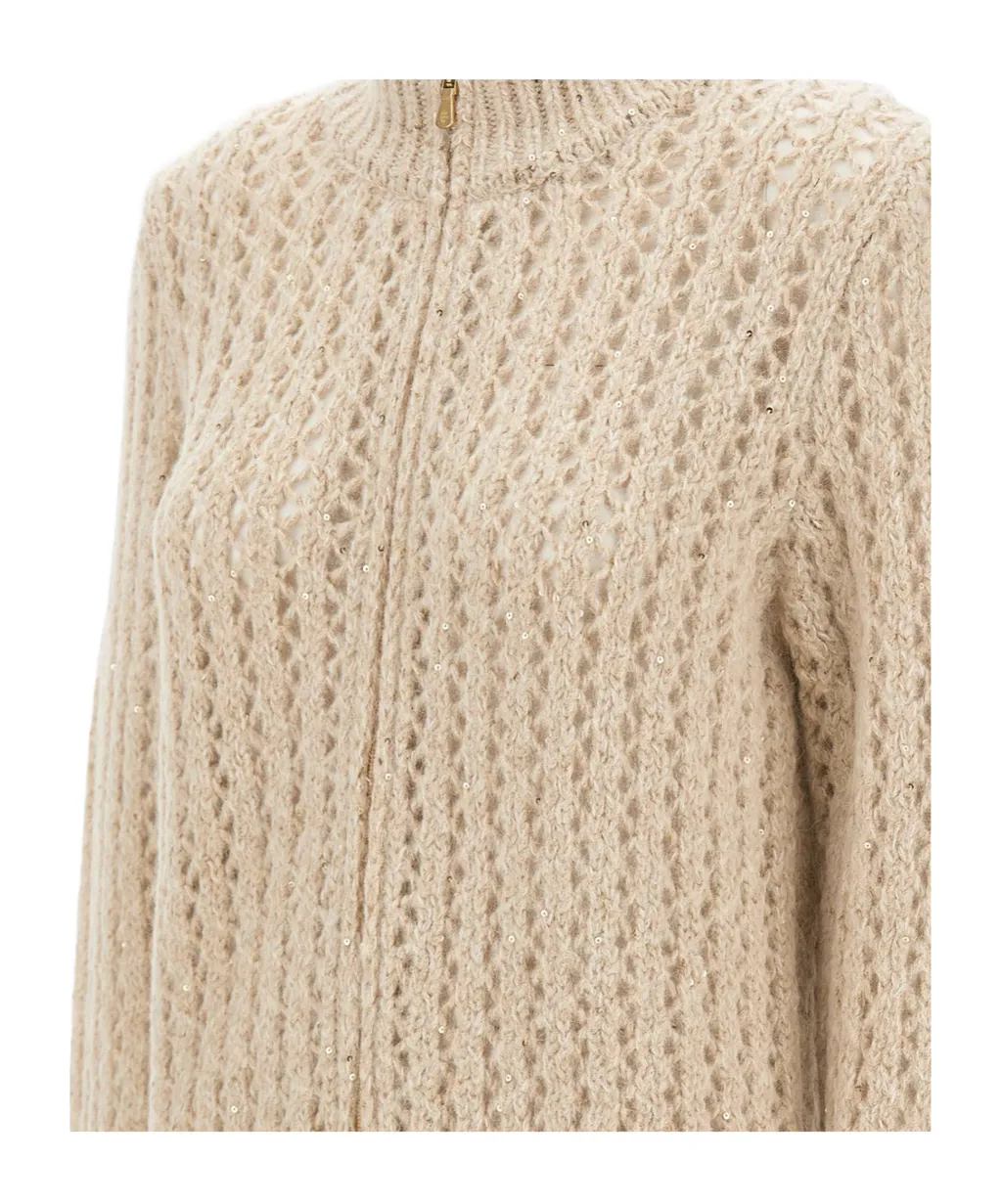 Sequined Zip Knitwear