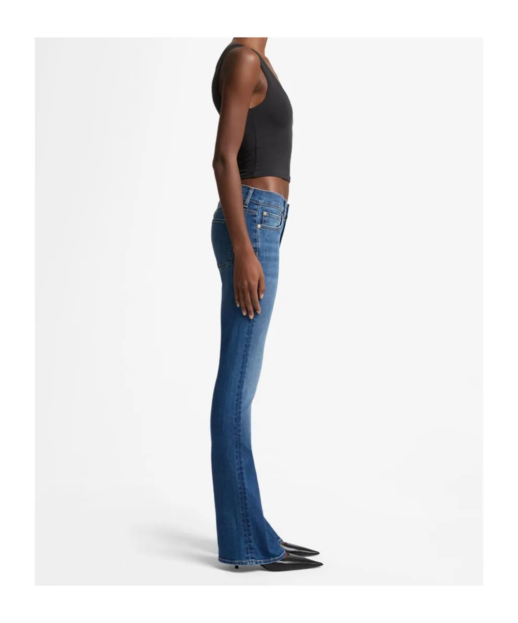 Midriff-Hugging Flared Jeans