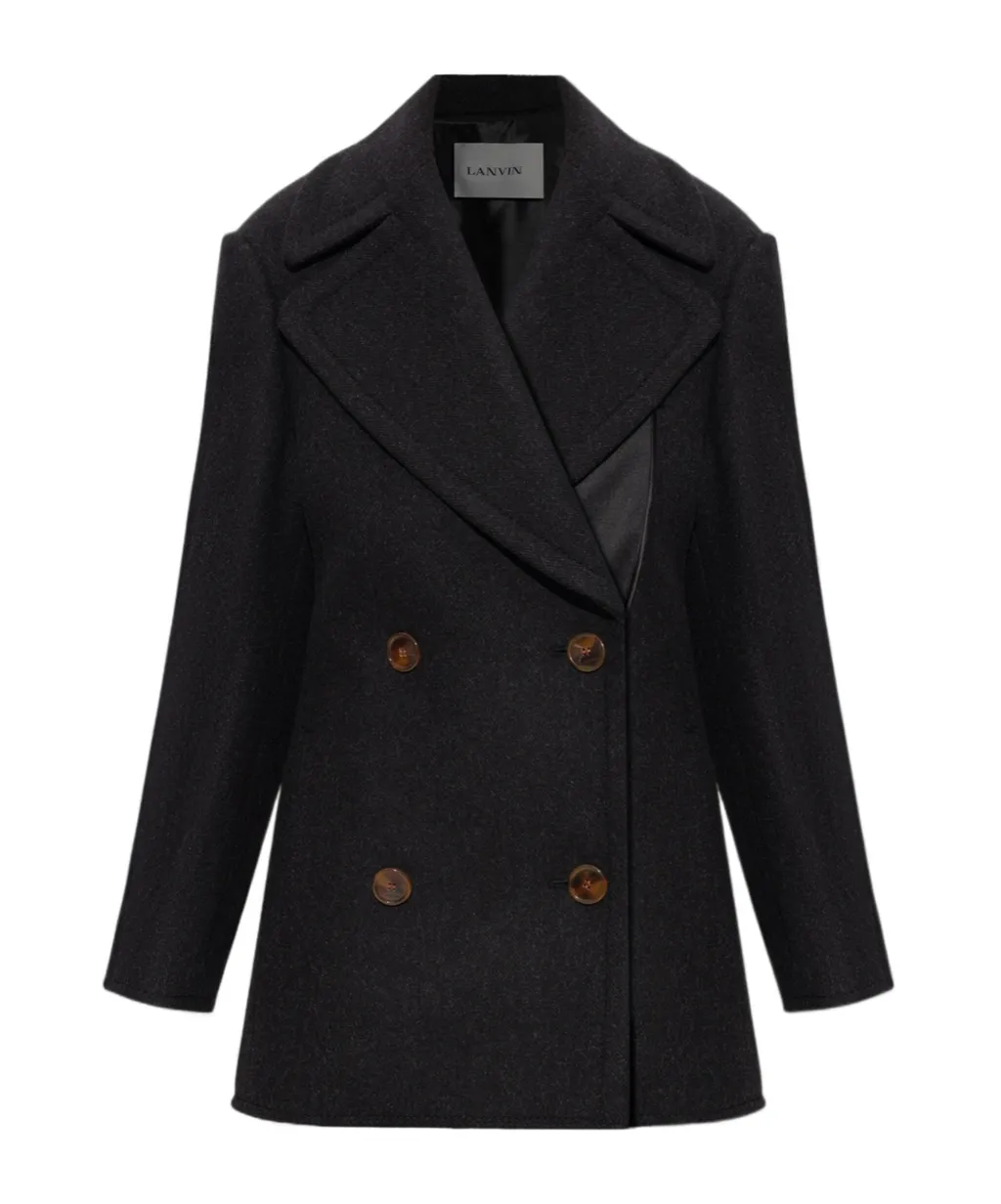 Double-Breasted Tailored Coat