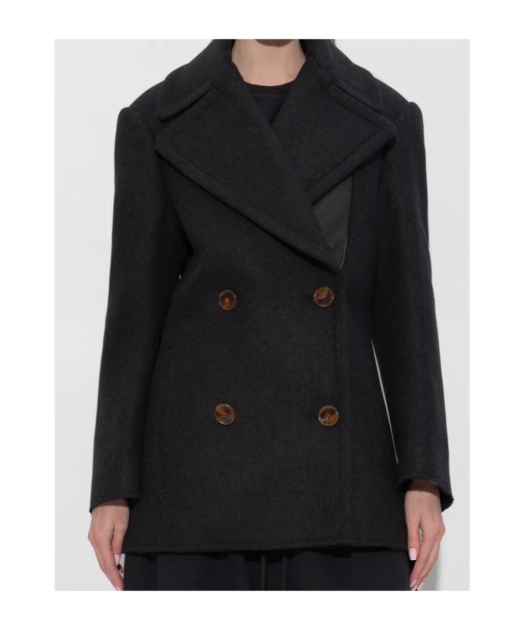 Double-Breasted Tailored Coat