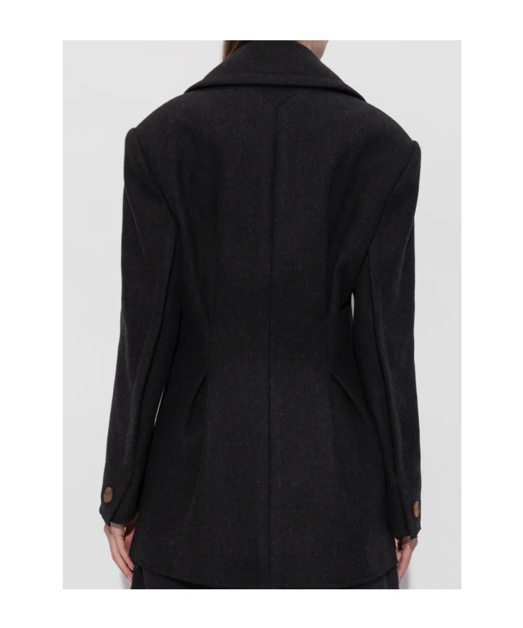 Double-Breasted Tailored Coat