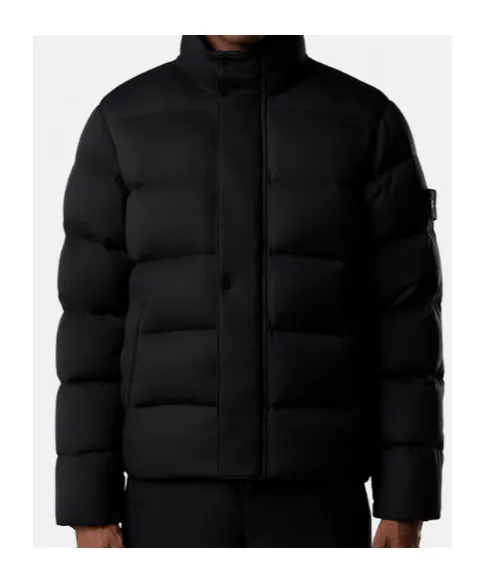 Down Jacket With Anti-Drop And Ribbed Internal Cuffs