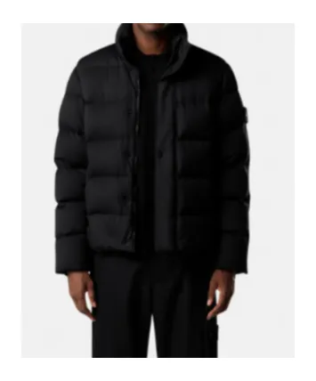 Down Jacket With Anti-Drop And Ribbed Internal Cuffs