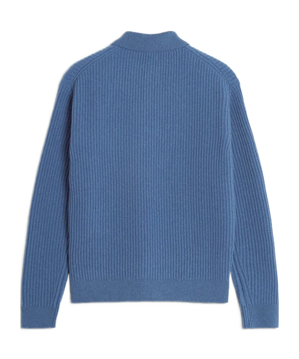 Fox Head Ribbed Polo Jumper