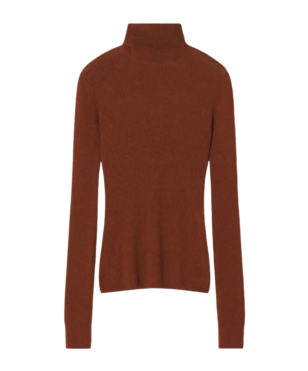 Ribbed Turtleneck Sweater