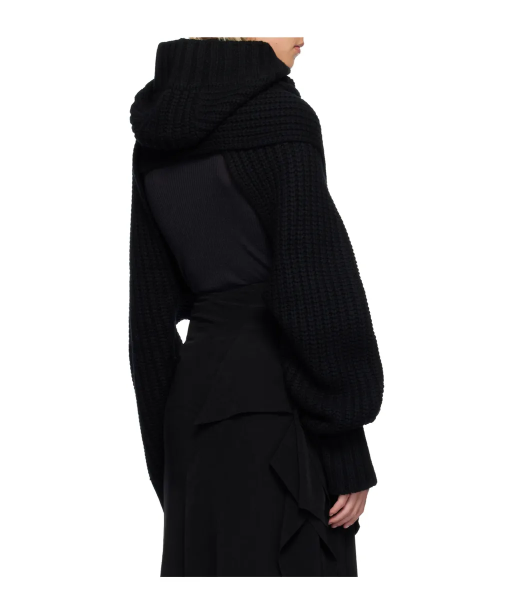 Wool Knit Turtleneck Pullover