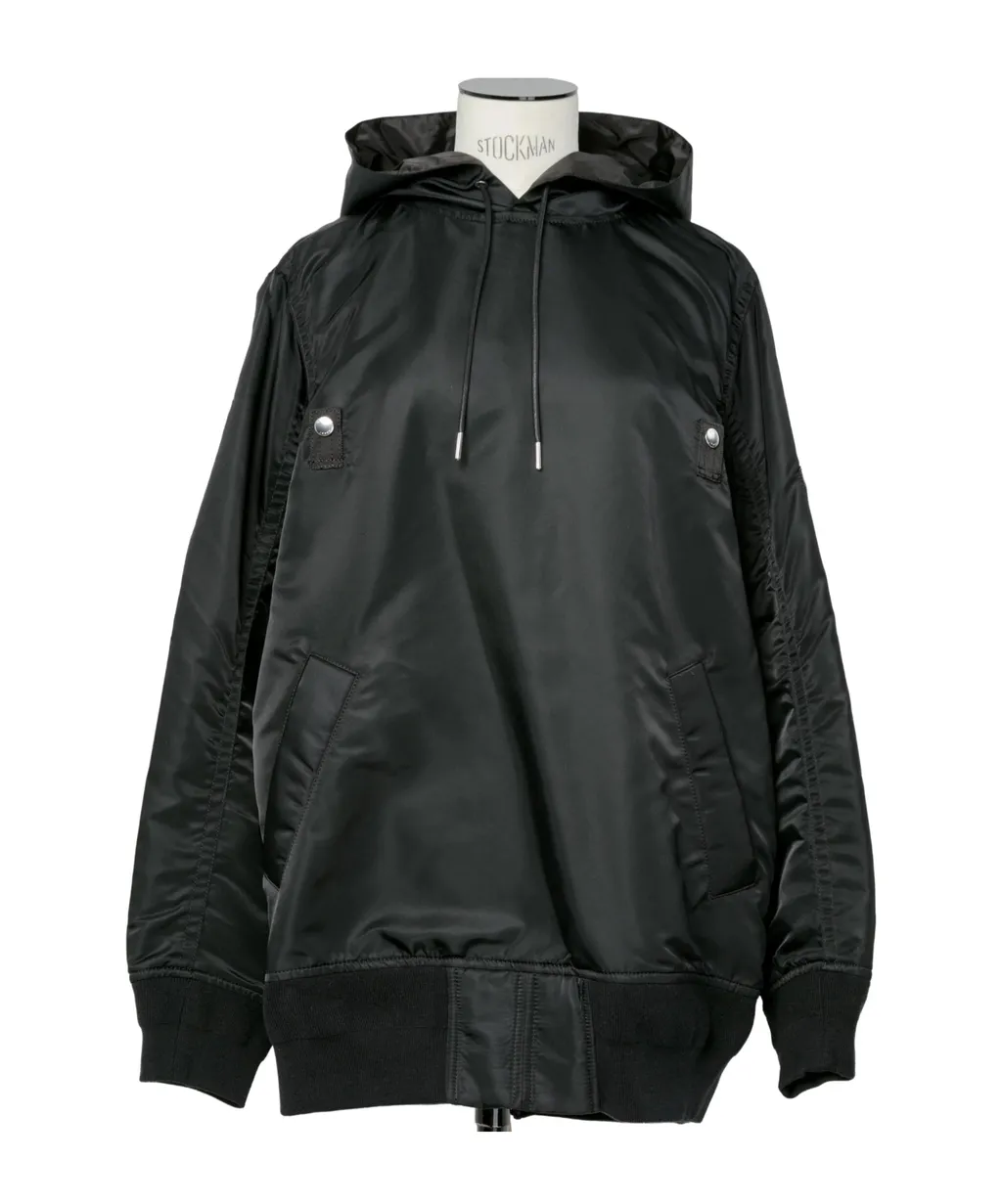 Nylon Twill Hoodie