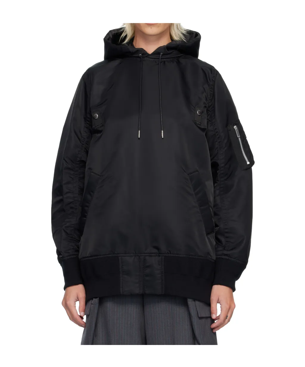 Nylon Twill Hoodie
