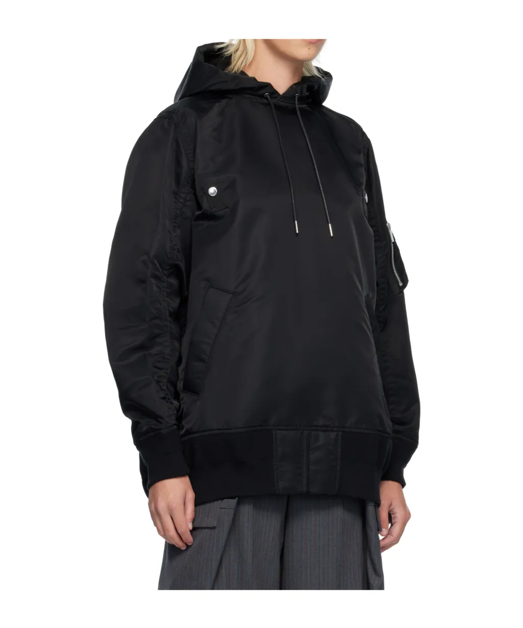 Nylon Twill Hoodie