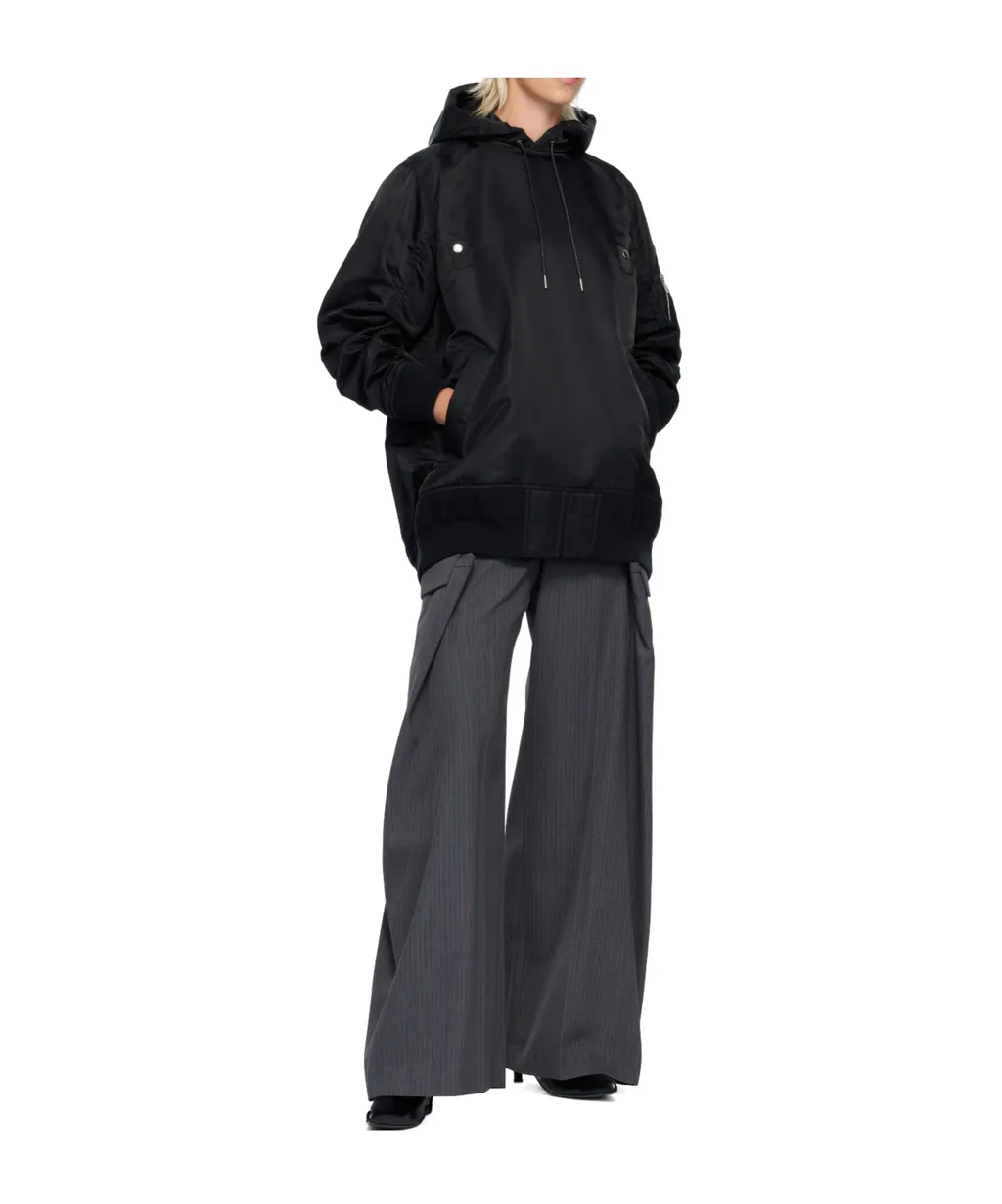 Nylon Twill Hoodie