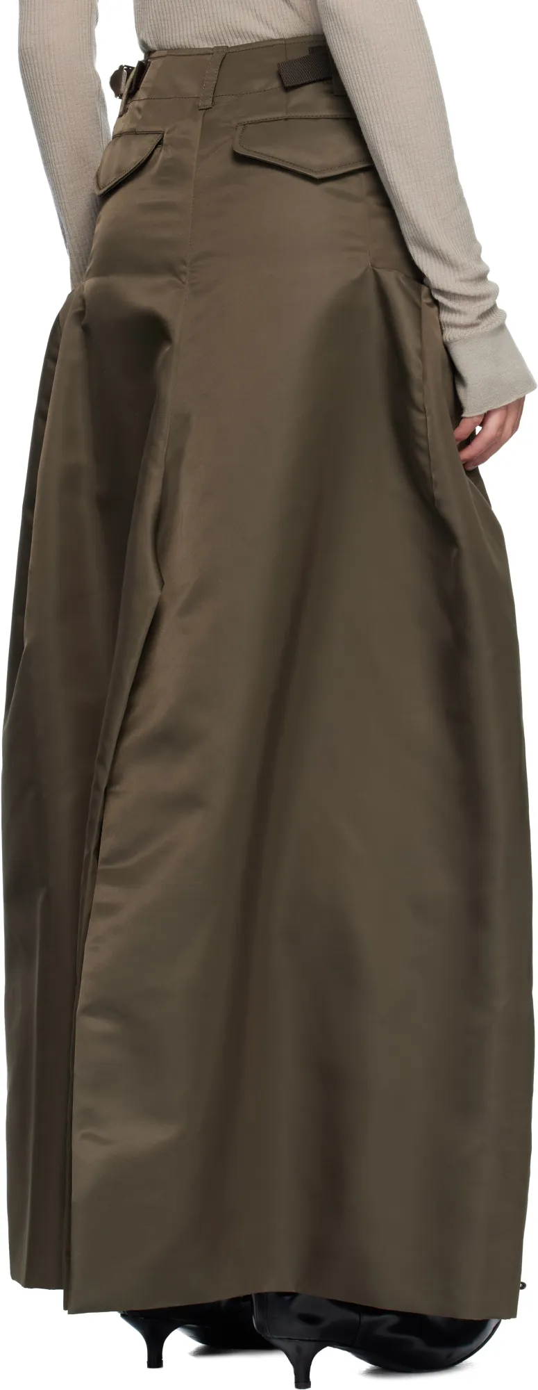 Nylon Twill Skirt