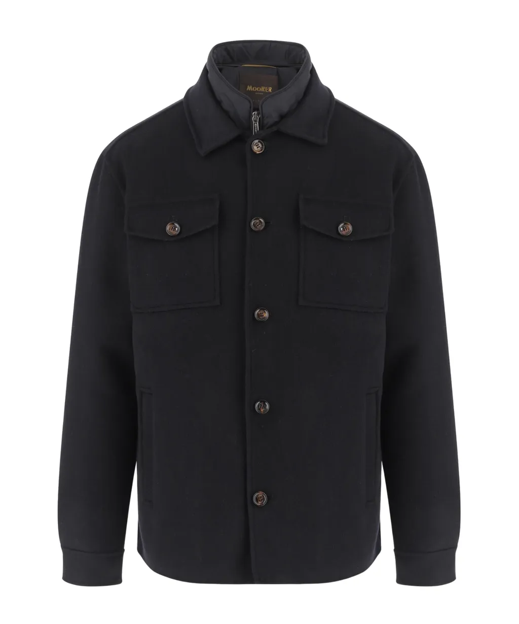 Wool-Cashmere Buttoned Jacket