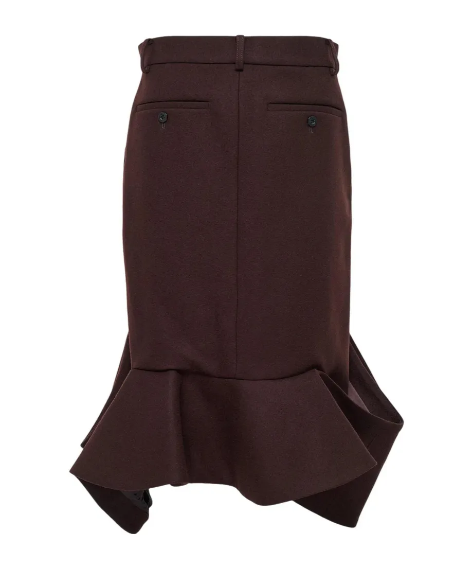 Wool Midi Skirt