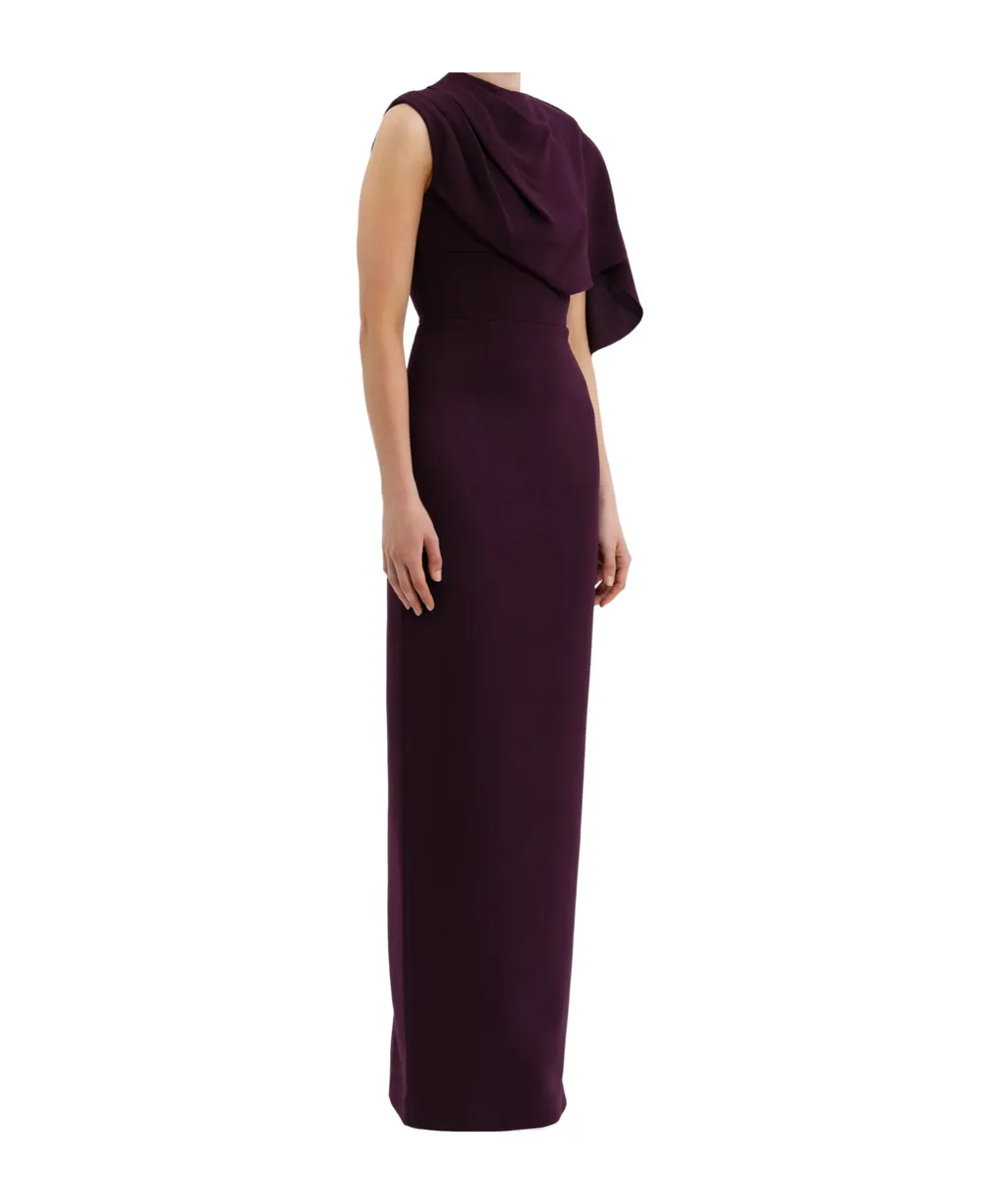 Draped Cape Gown