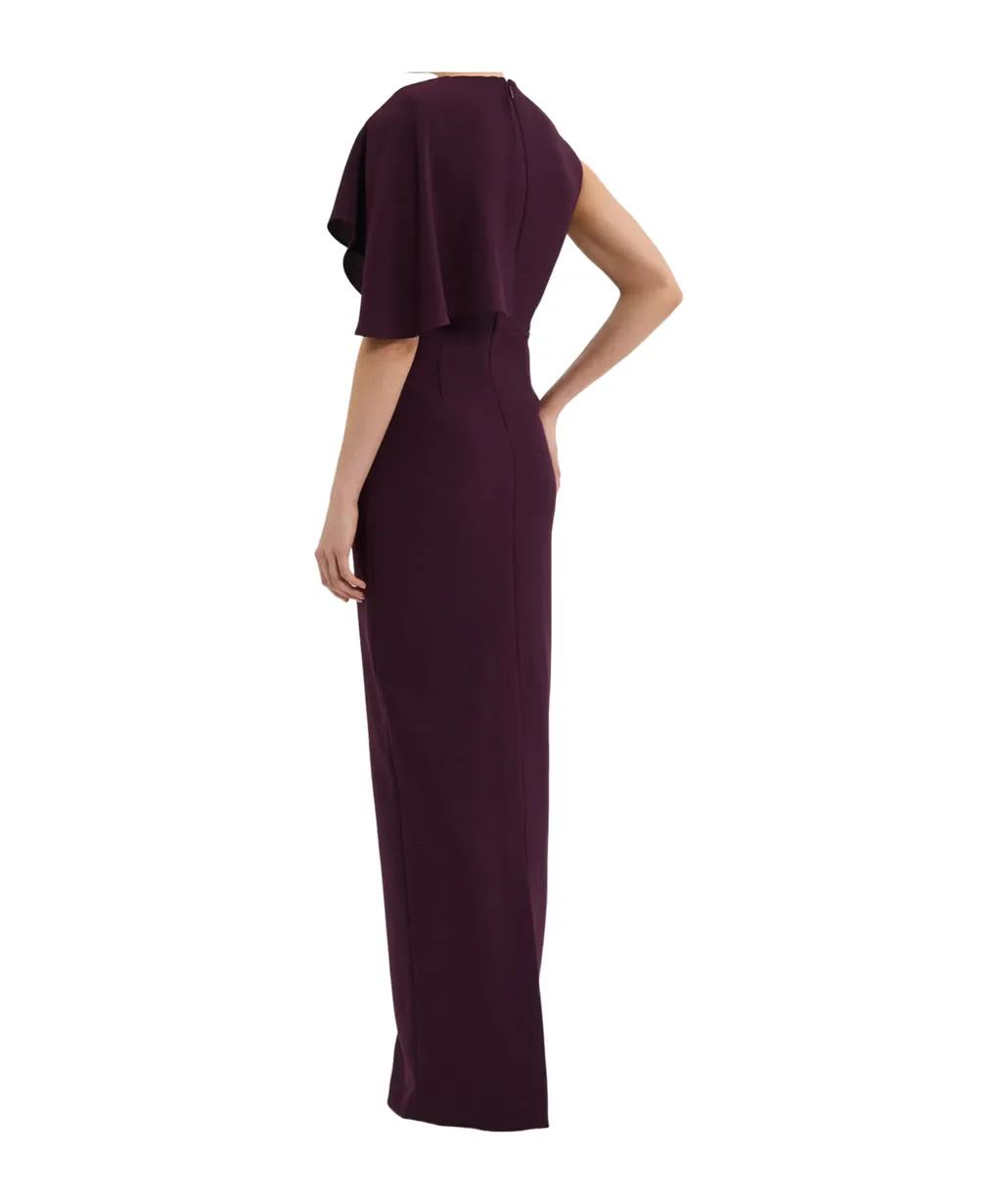 Draped Cape Gown