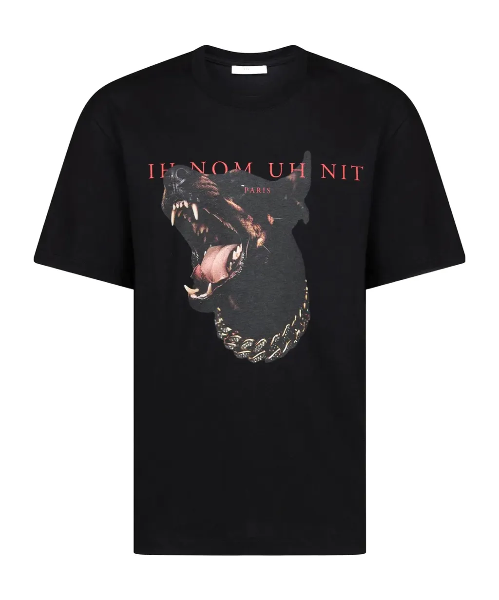 Pattern-Printed Crewneck T-Shirt