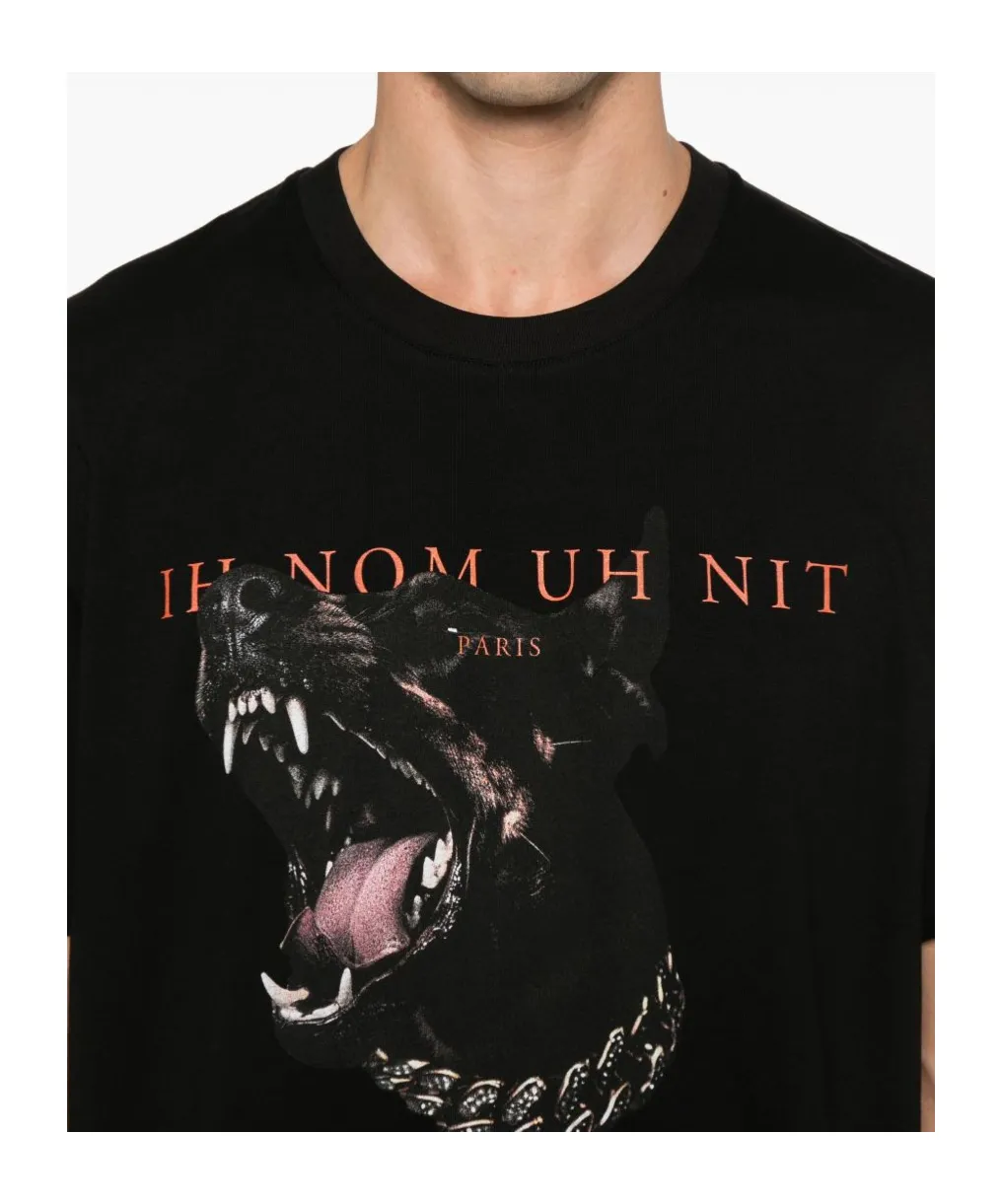 Pattern-Printed Crewneck T-Shirt