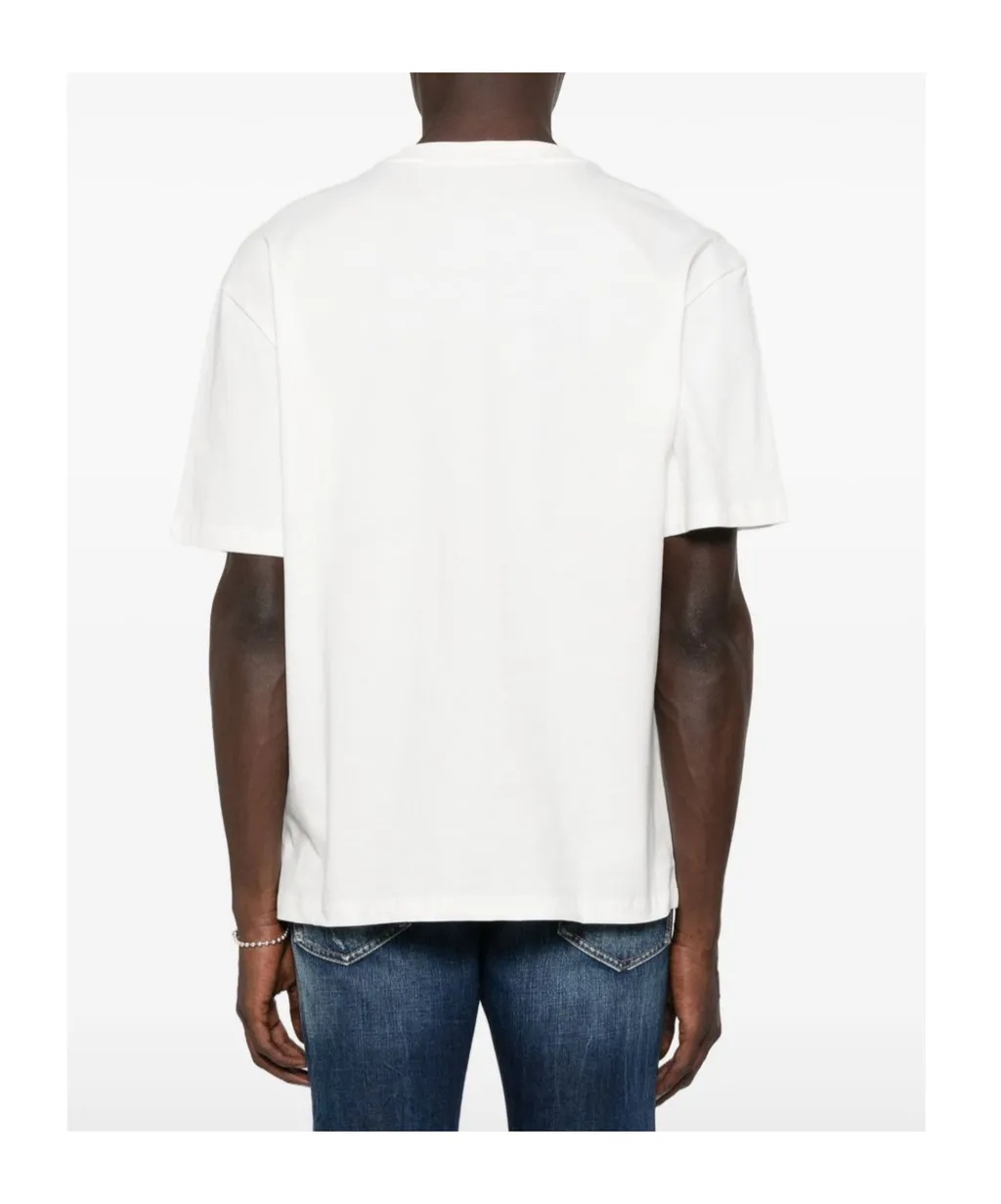 Pattern-Printed Crewneck T-Shirt