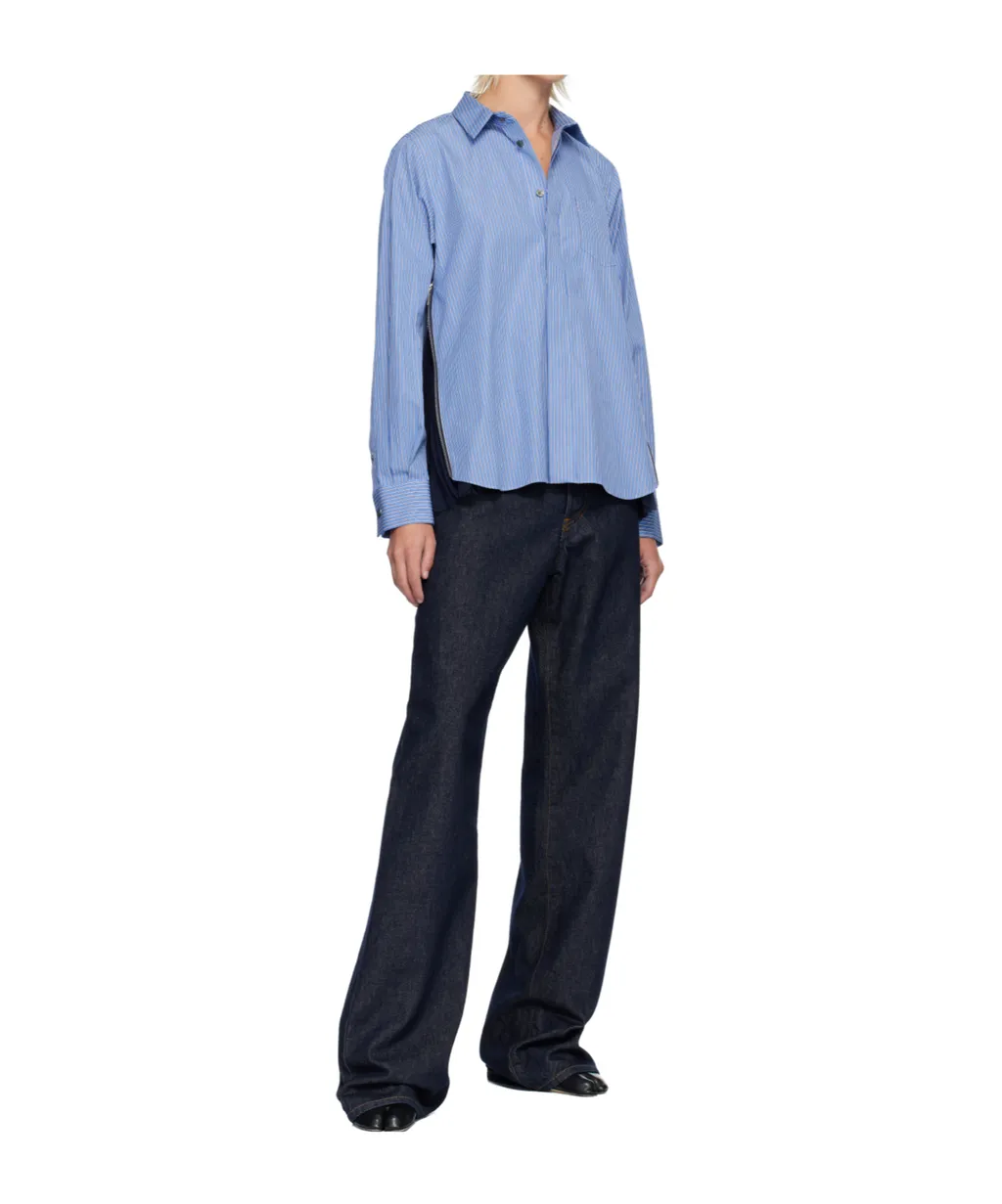 Striped Poplin Shirt