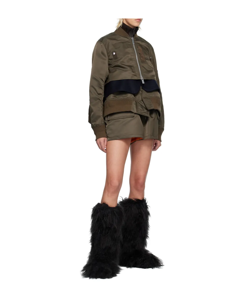 Ruched-Waist Shorts