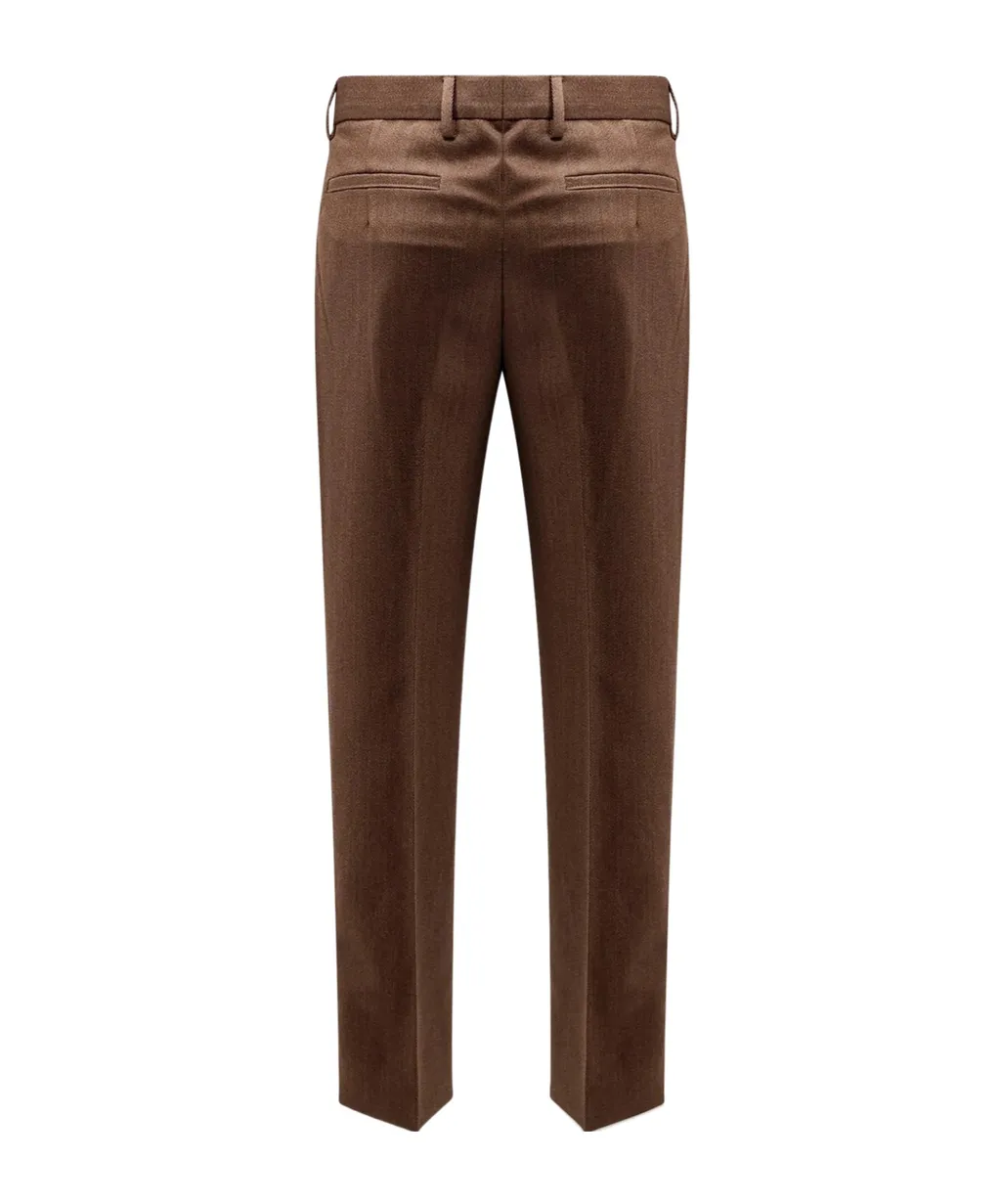 Tapered-Leg Tailored Pants