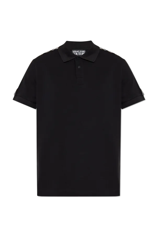 Logo Tape Short Sleeved Polo Shirt