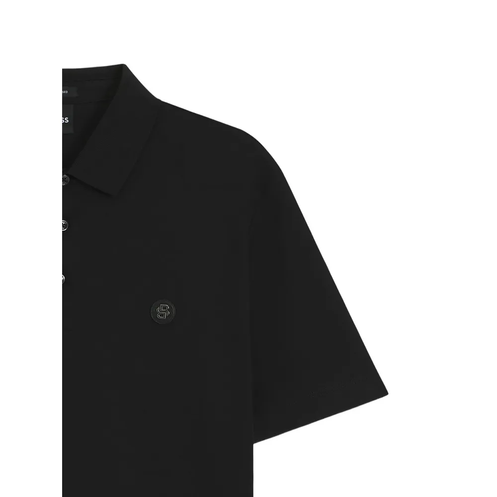 Double-Monogram Patch Polo Shirt