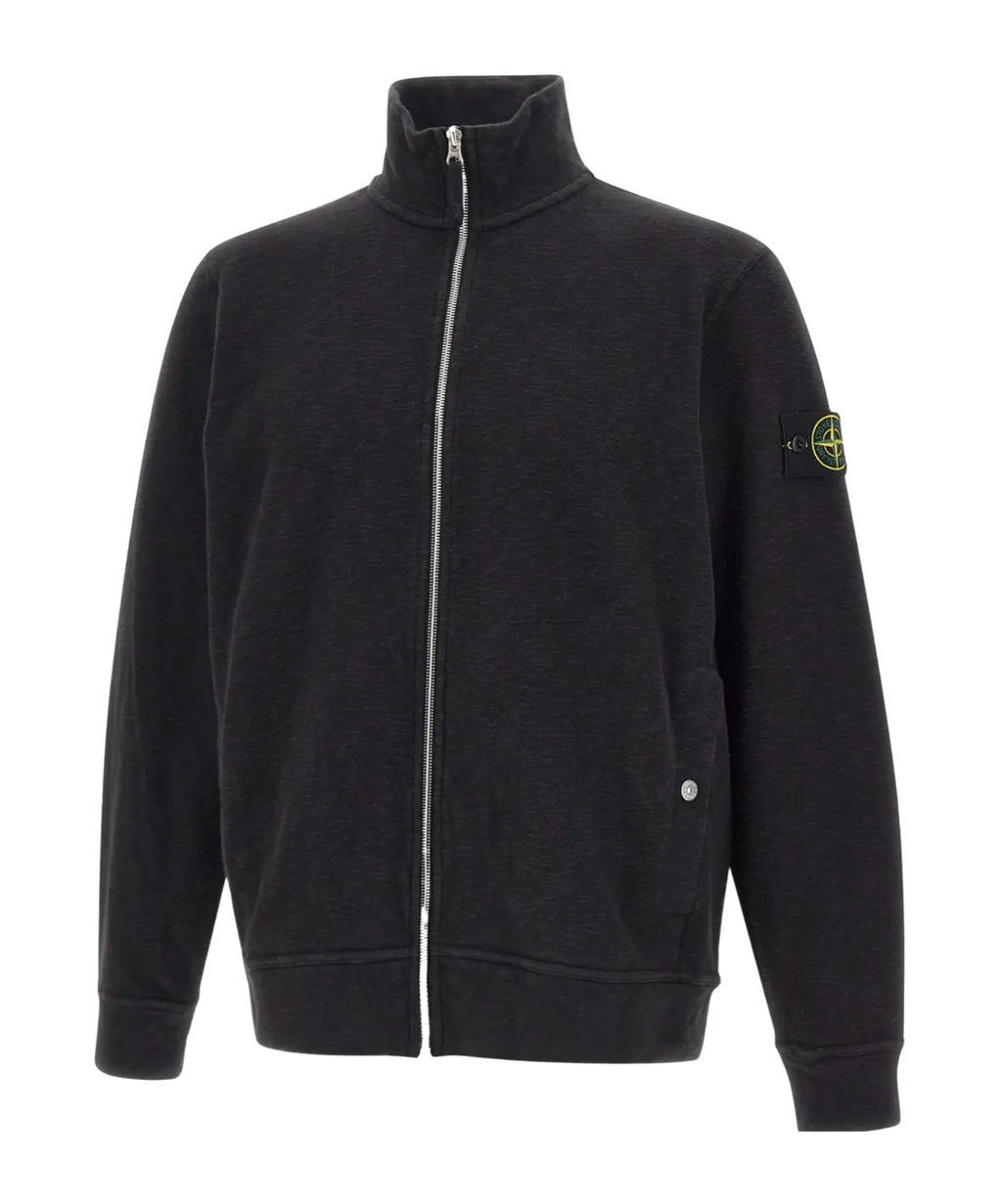 Logo Patch Zipped Sweatshirt