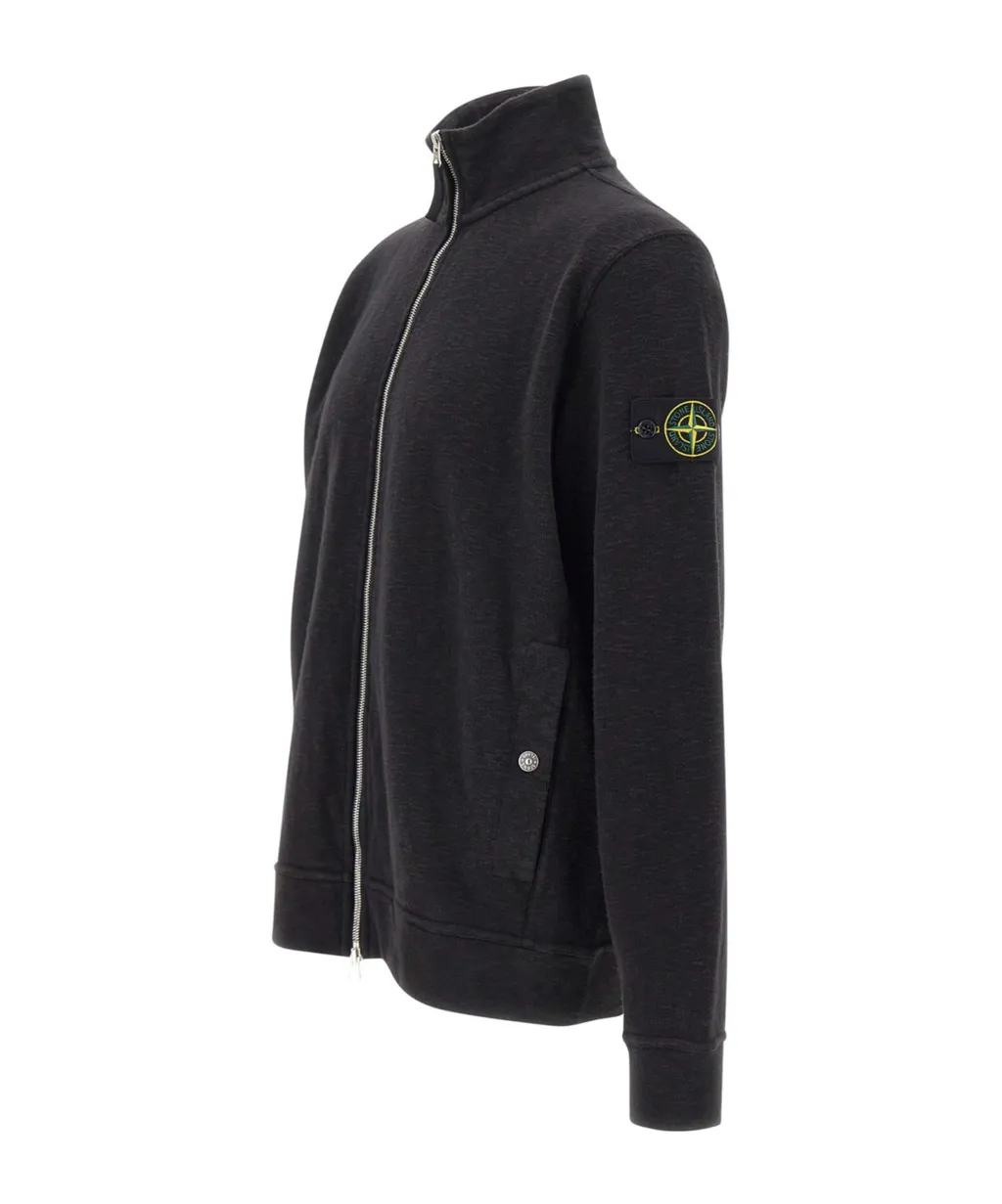 Logo Patch Zipped Sweatshirt
