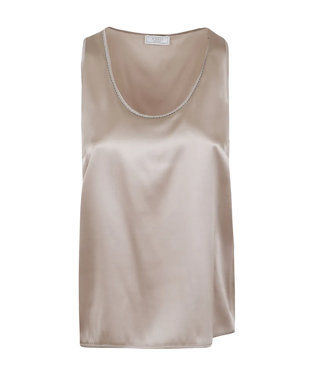 Embellished Silk Camisole