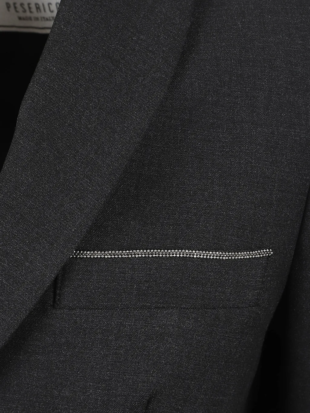 Single-Breasted Pointed Lapel Suit Jacket