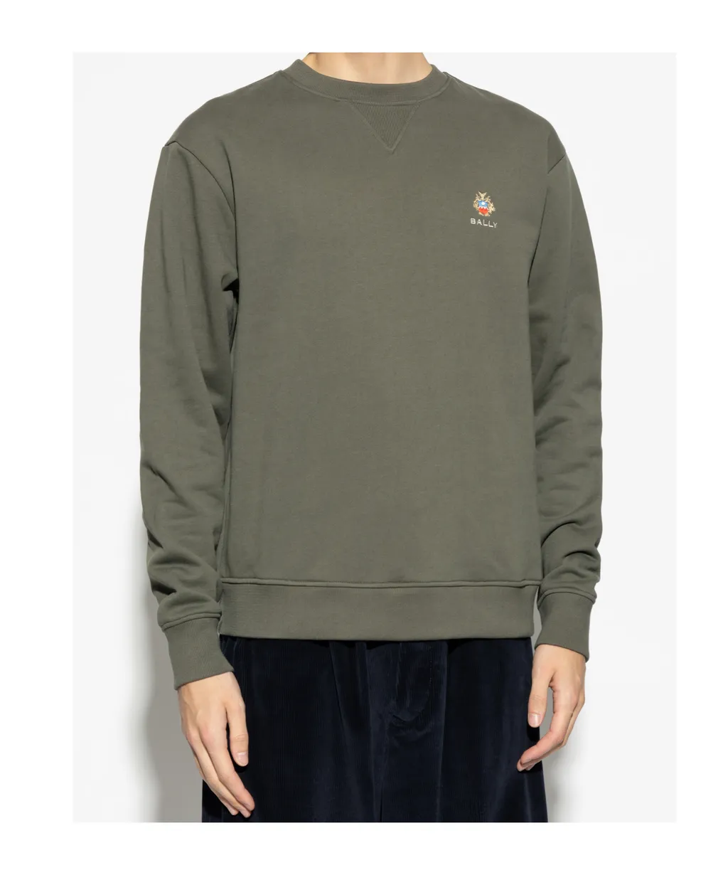 Logo Crest Crewneck Sweatshirt