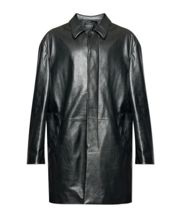 Short Leather Coat