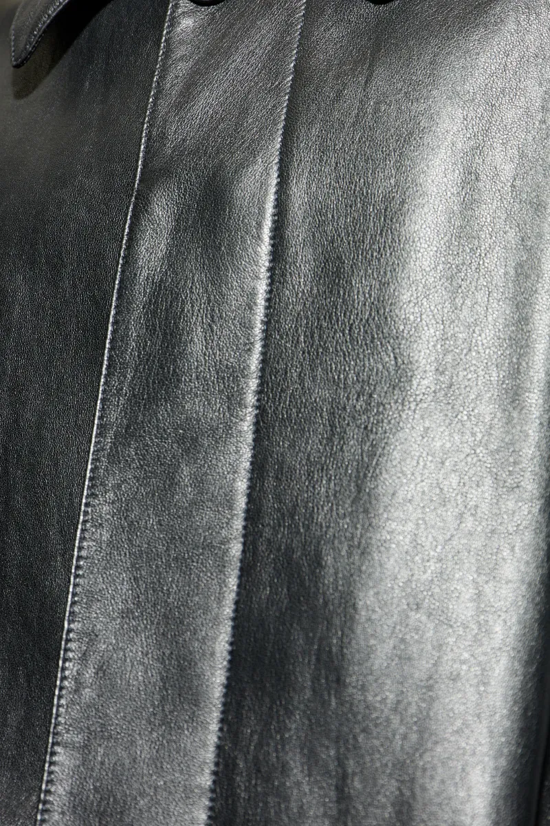 Short Leather Coat