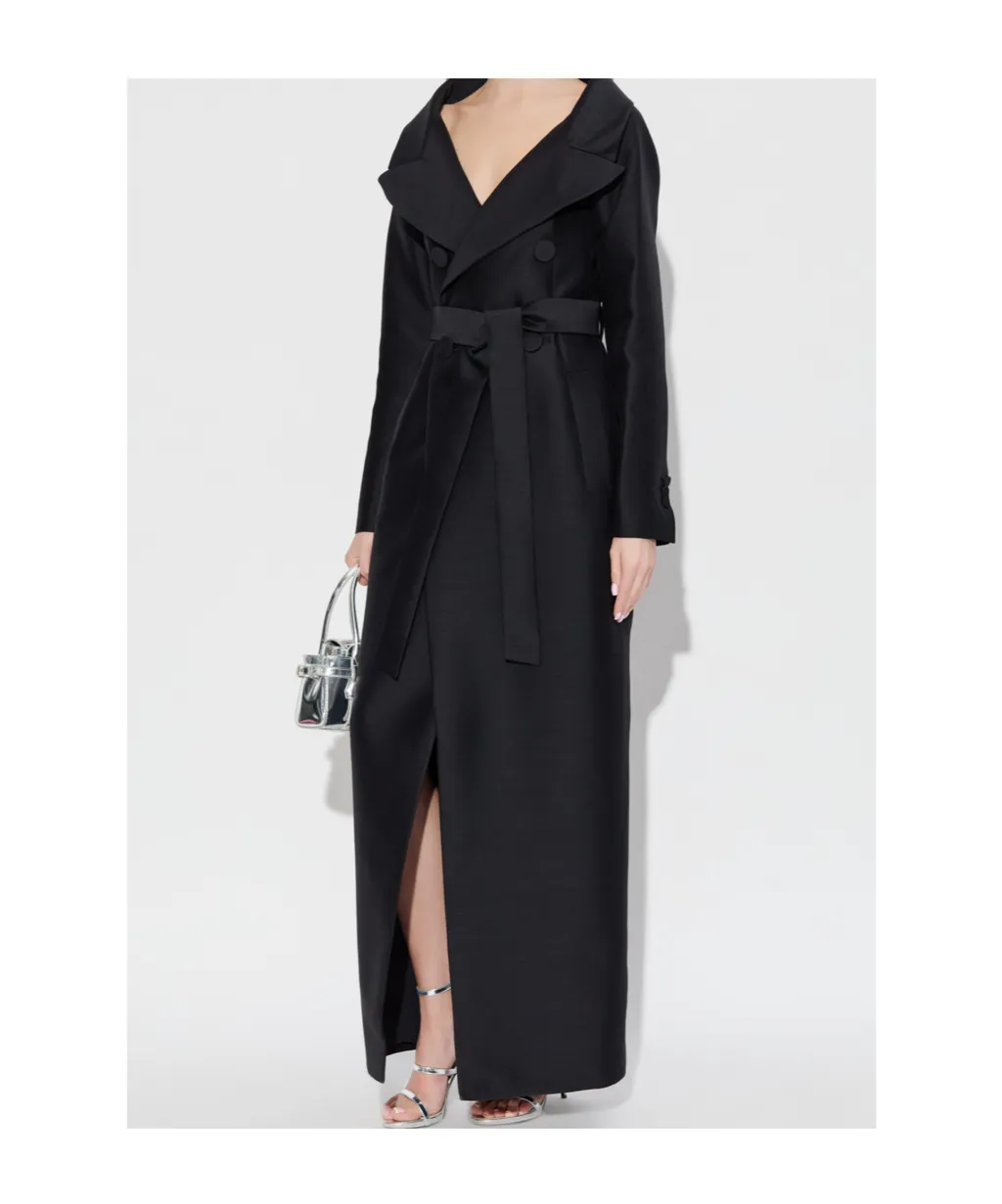 Double-Breasted Long Coat