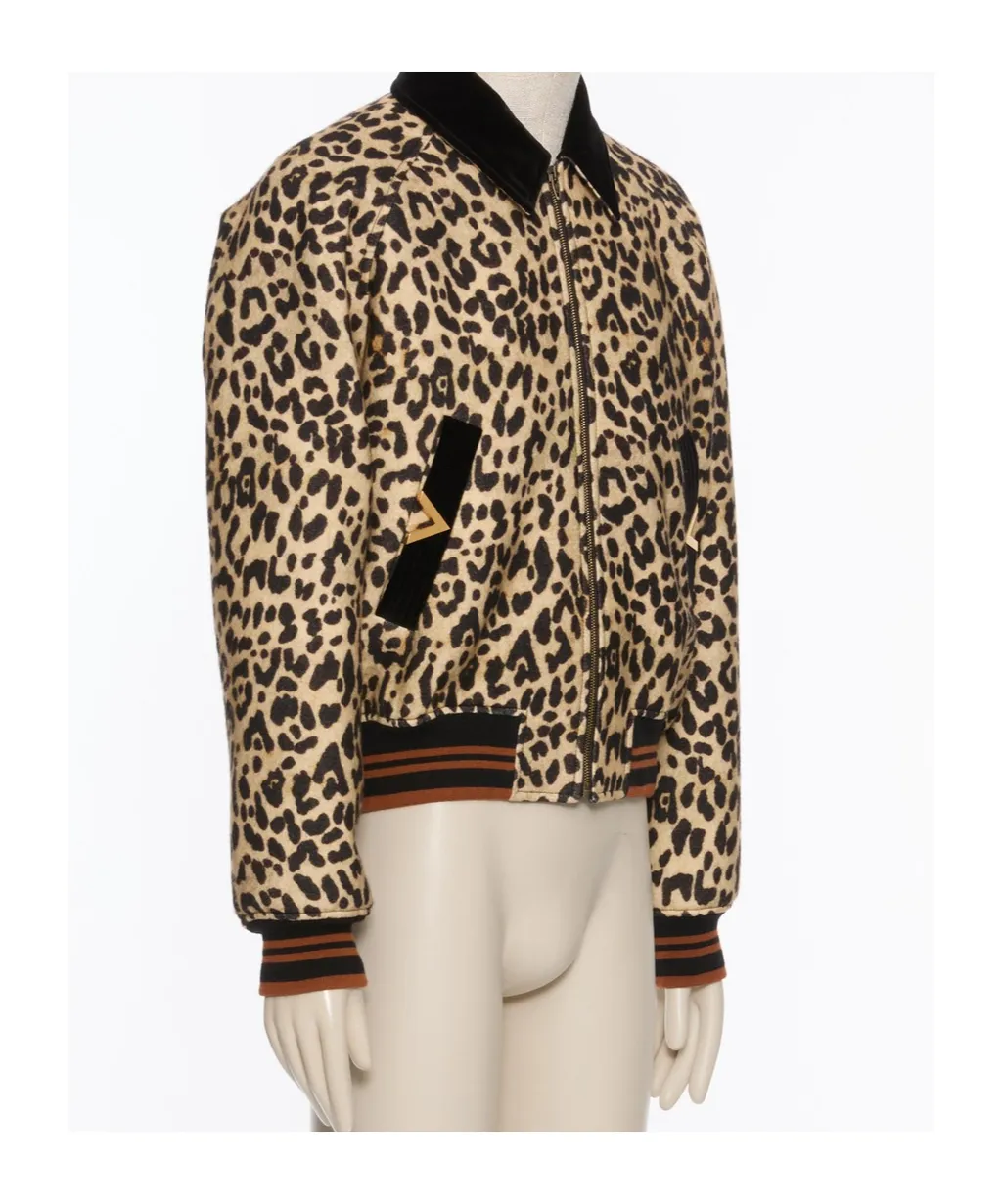 Bomber Jacket In Wool Drape With Vgold On Side Pockets