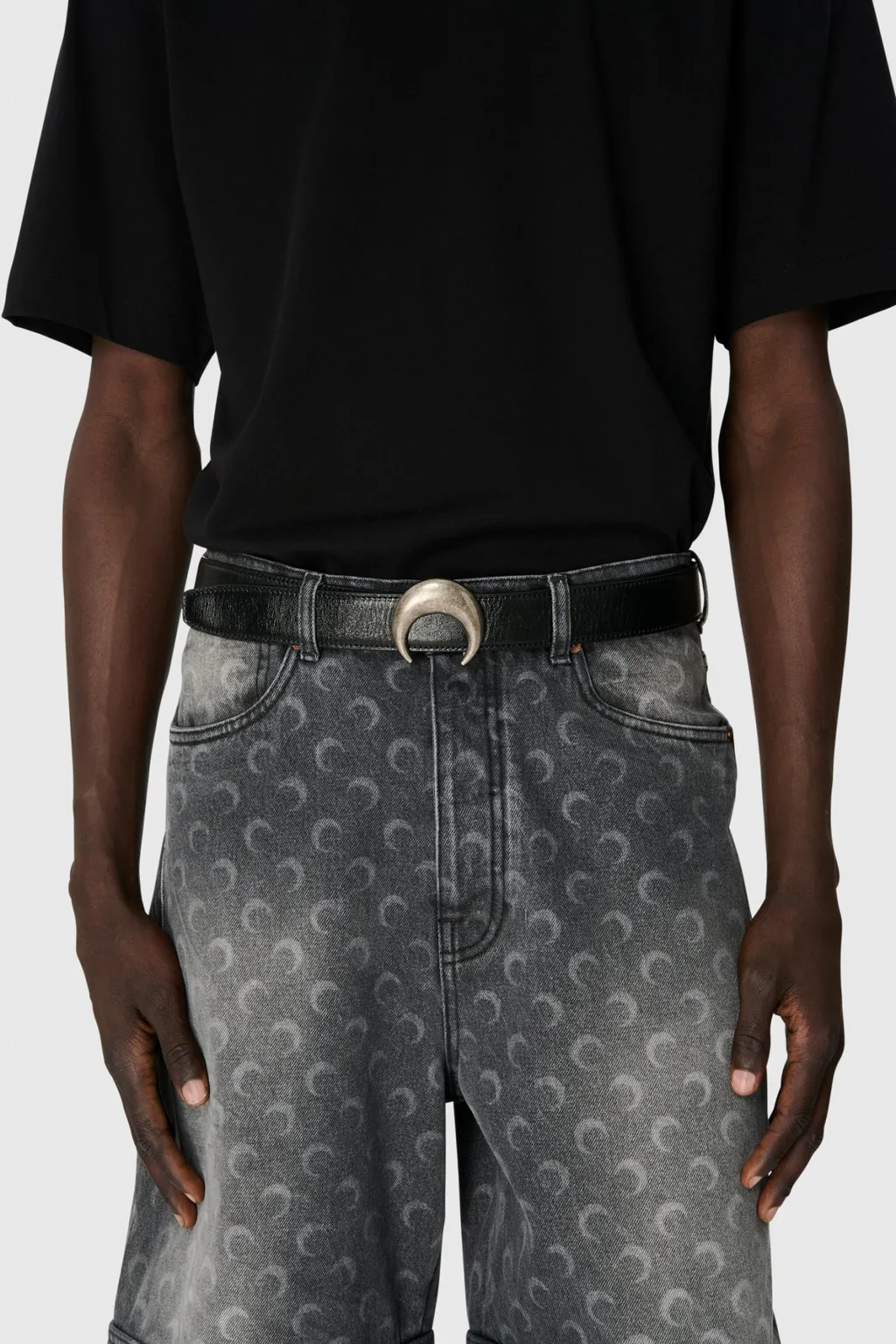 Washed Denim Shorts