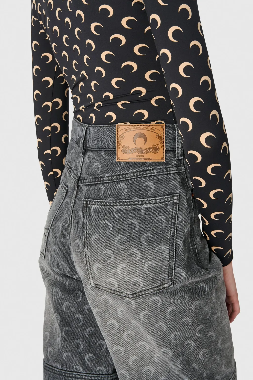 Washed Denim Shorts