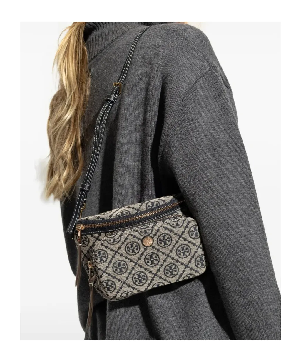 Logo-Monogram Zipped Mini Bag