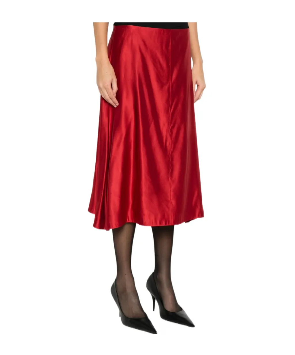 Satin Midi Skirt