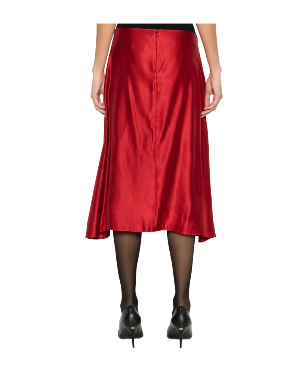 Satin Midi Skirt